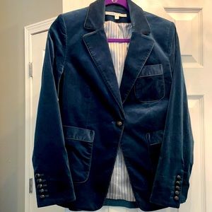 Veronica Beard Navy Blue Corduroy Blazer